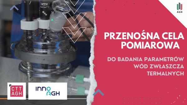 Przenośna cela pomiarowa do badania parametrów wód zwłaszcza termalnych