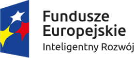 Logo Fundusze Europejskie Inteligentny Rozwój